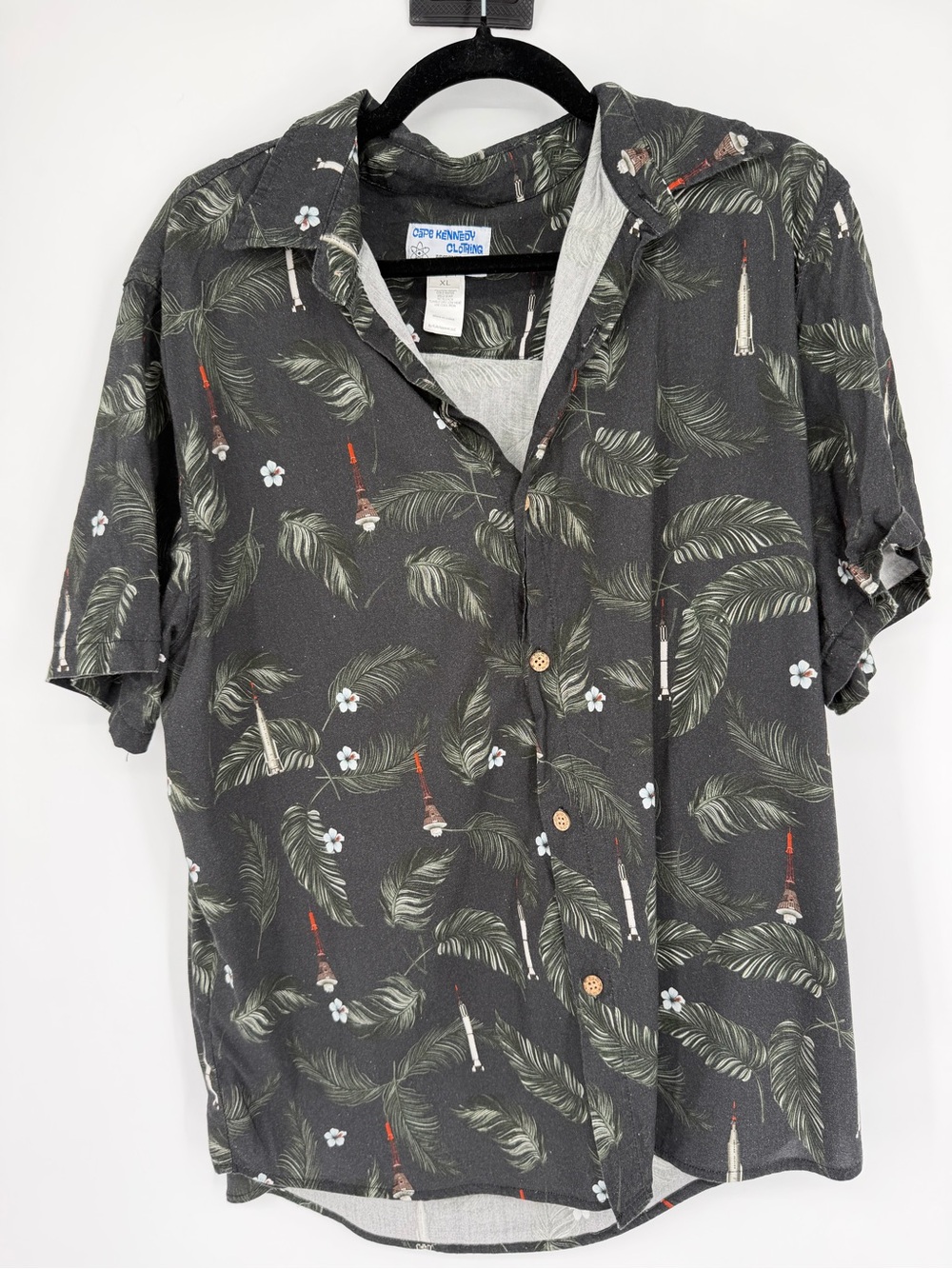 NASA Cape Kennedy Space size XL button up